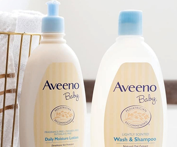 baby shampoo, wash and baby lotion from aveeno
